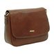 David Jones Handbag - Tan Leather - 6135/12 6135 FLAPOVER